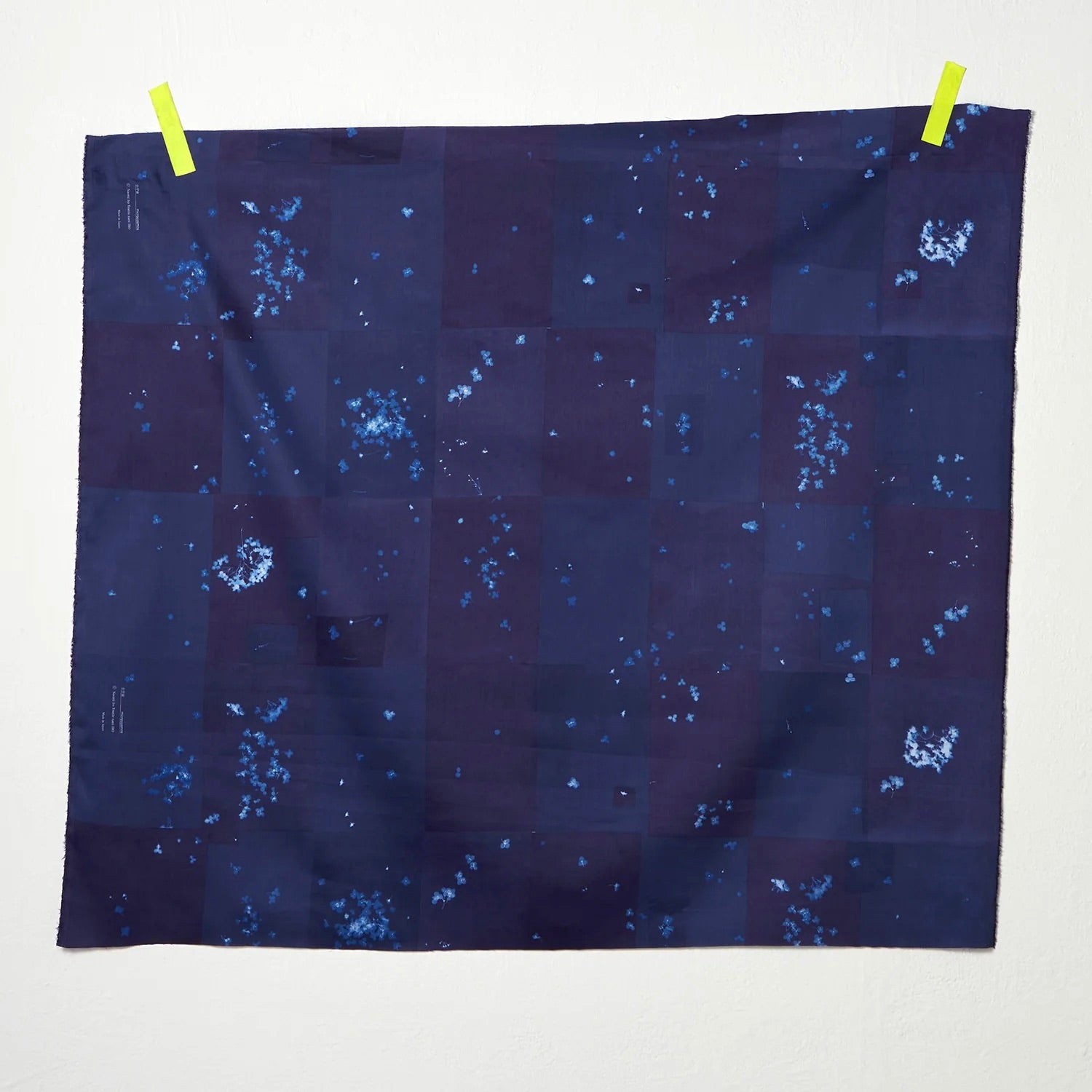 Nani Iro Microcosmos, Navy, Cotton Double Gauze, 1/4 yard