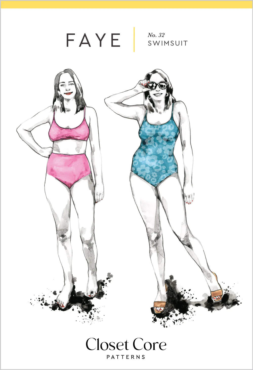 Closet Core Faye Swimsuit Paper Pattern