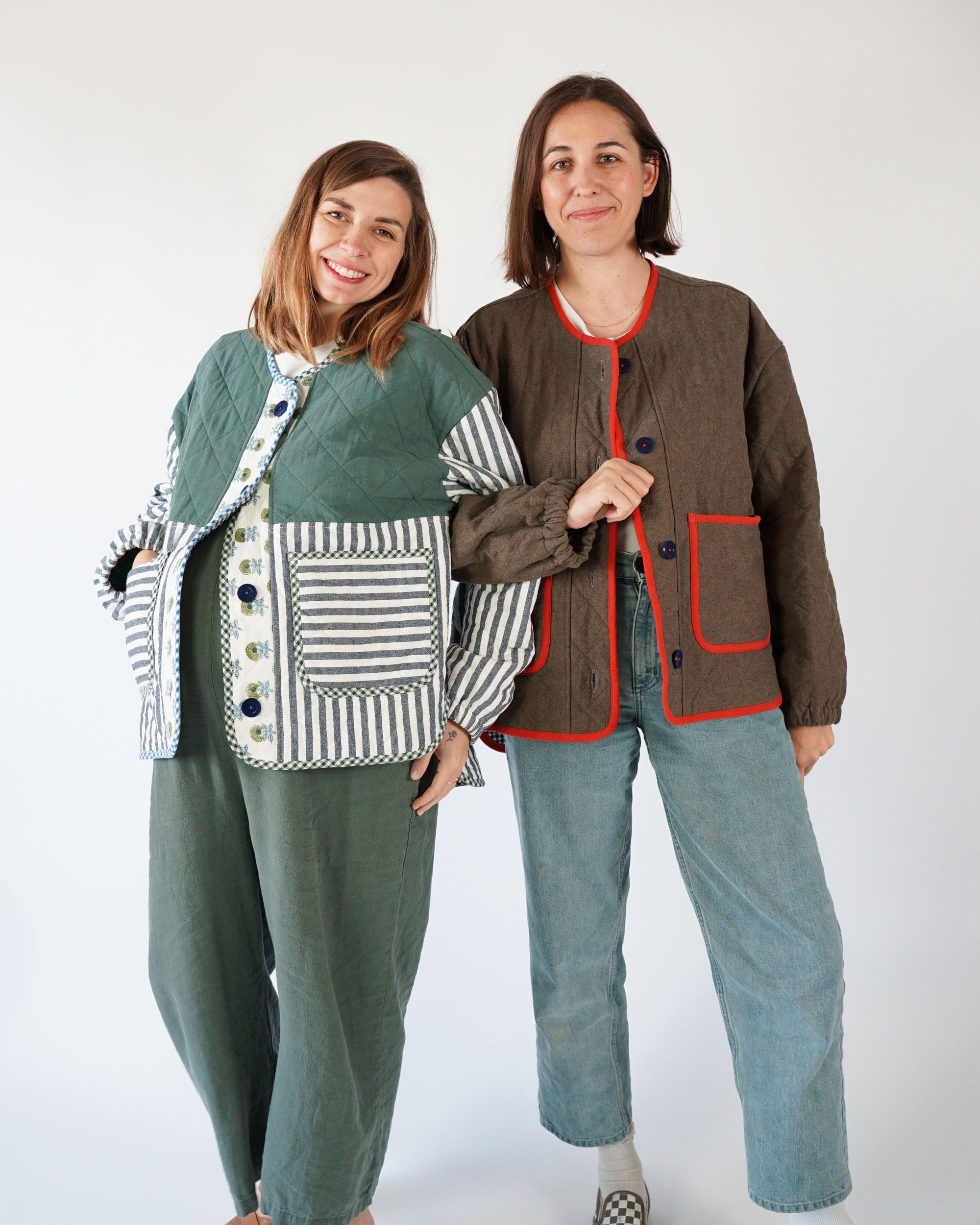 Matchy Matchy Sewing Club, Homebody Quilted Jacket PDF Pattern (with or without printing)