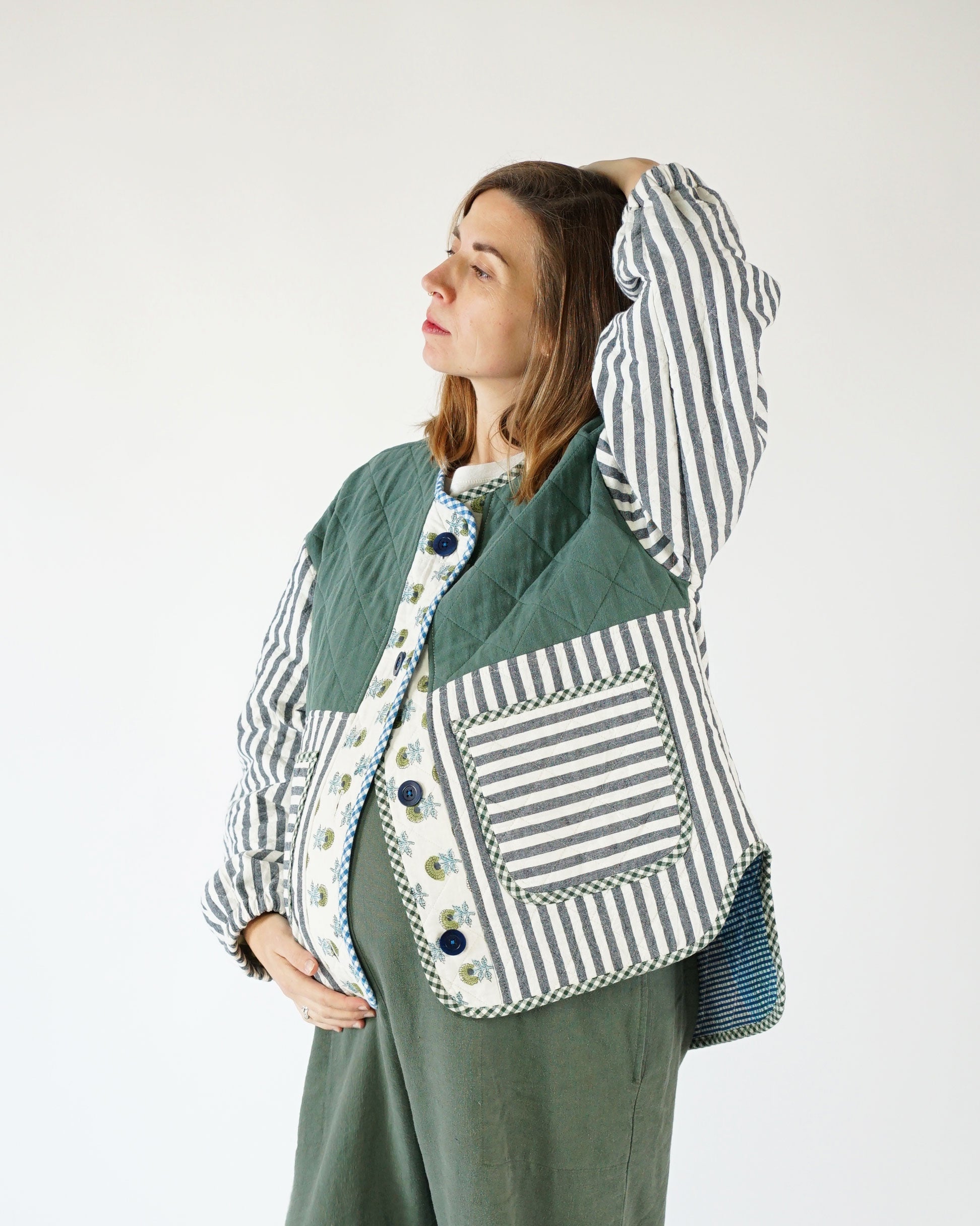 Matchy Matchy Sewing Club, Homebody Quilted Jacket Digital PDF Pattern