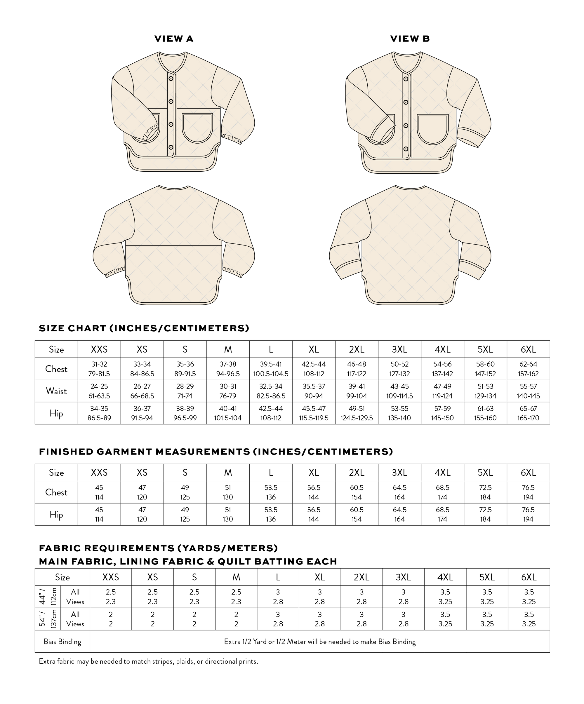 Matchy Matchy Sewing Club, Homebody Quilted Jacket Digital PDF Pattern