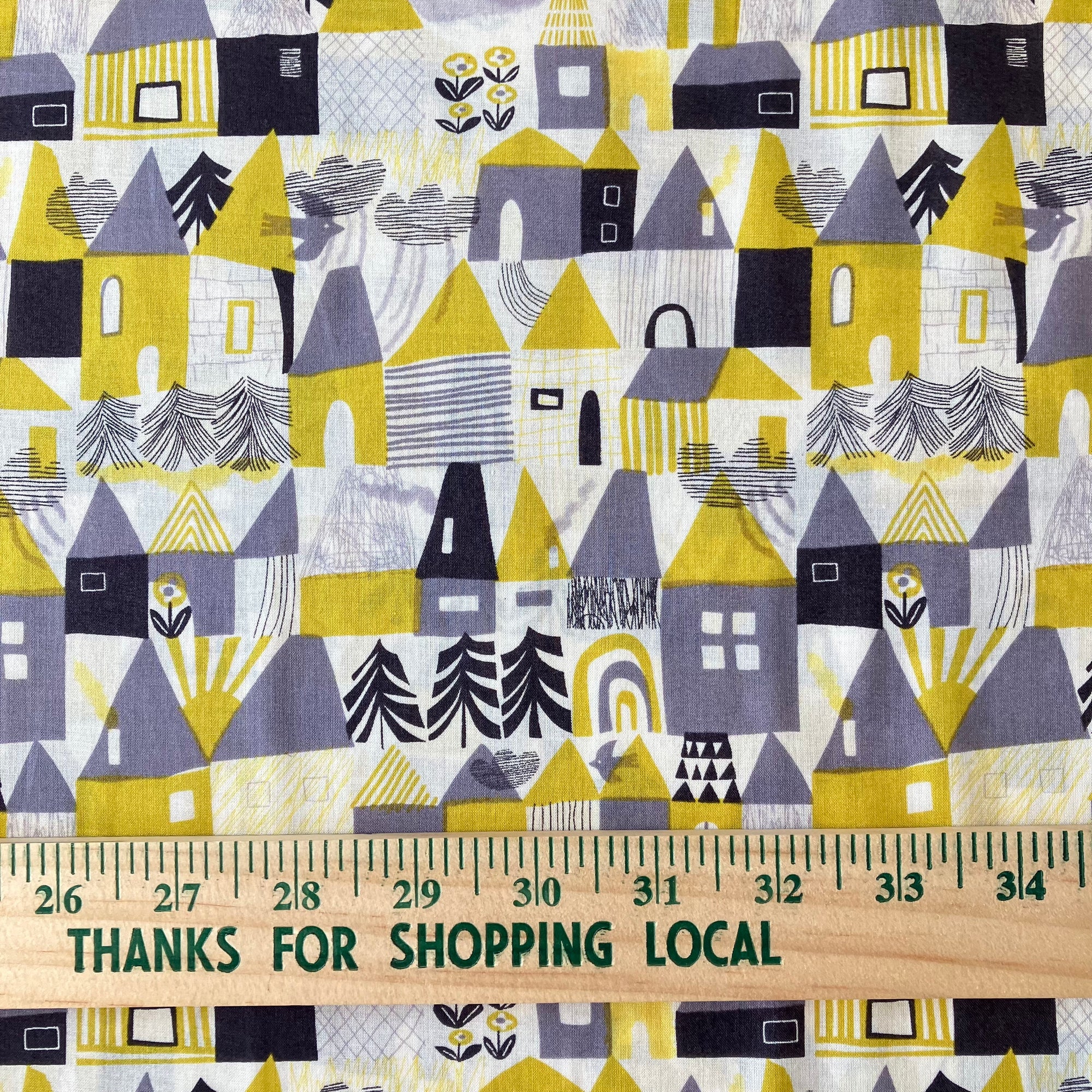Hokkoh, Happy Town Japanese Voile, two colorways, 1/4 yard