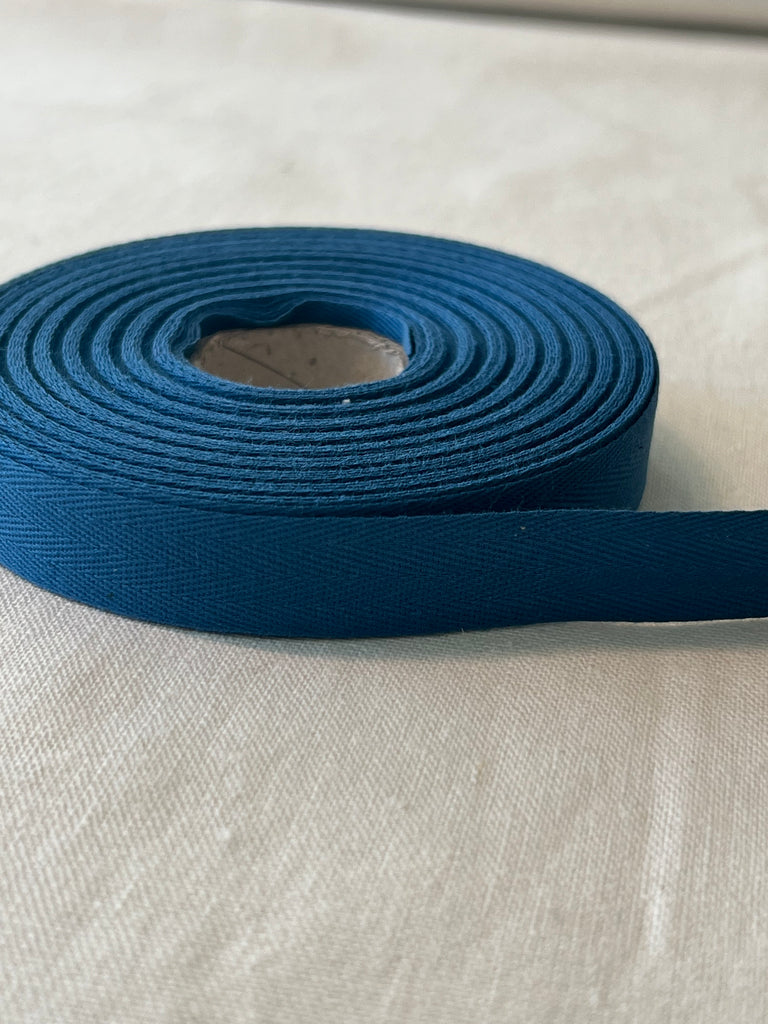 Italian 5/8" Twill Tape - 100% Cotton (12 color ways)