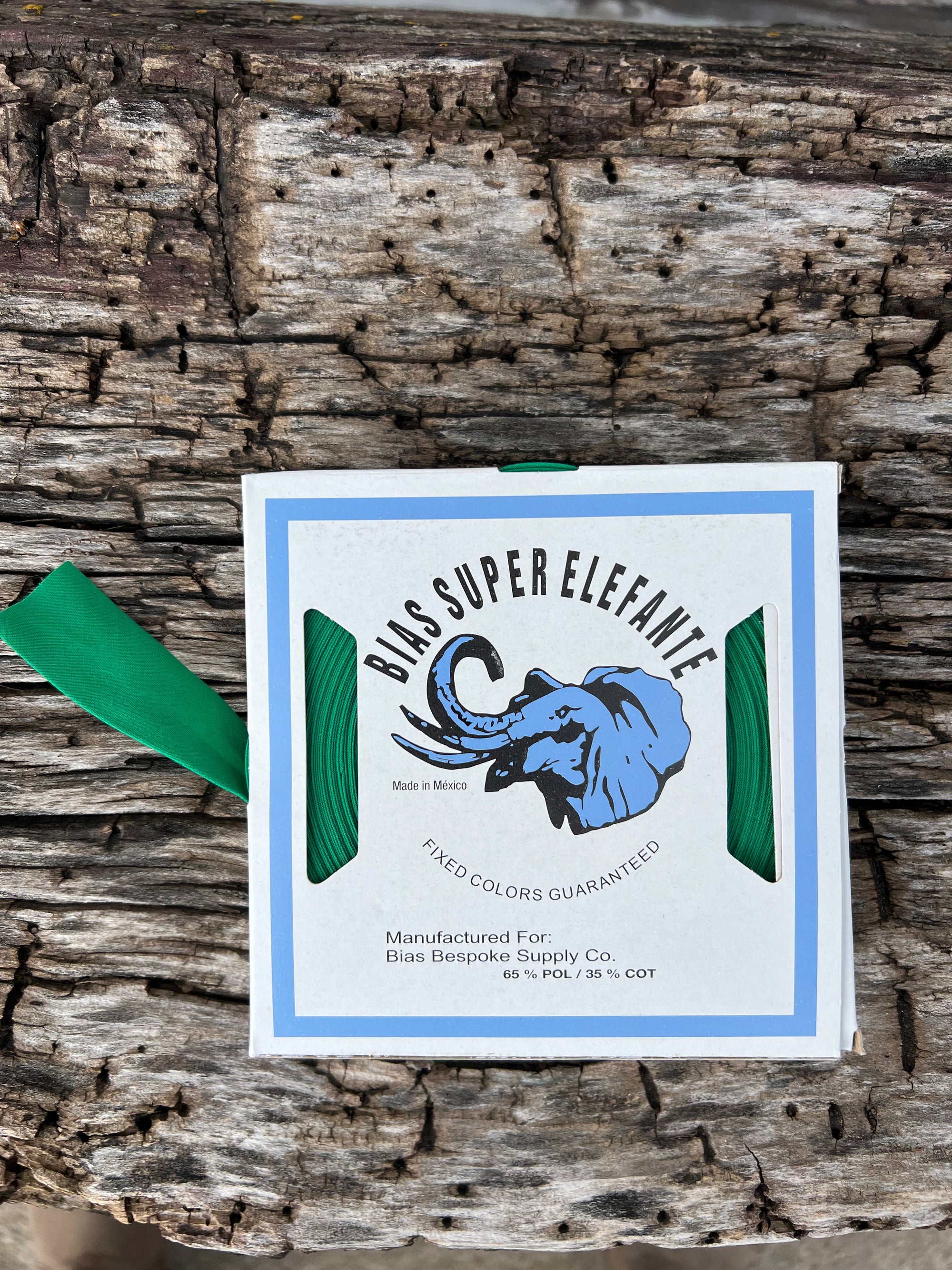 Bias Tape, Super Elefante, 1 inch, Single Fold (12 colorways), 1 yard