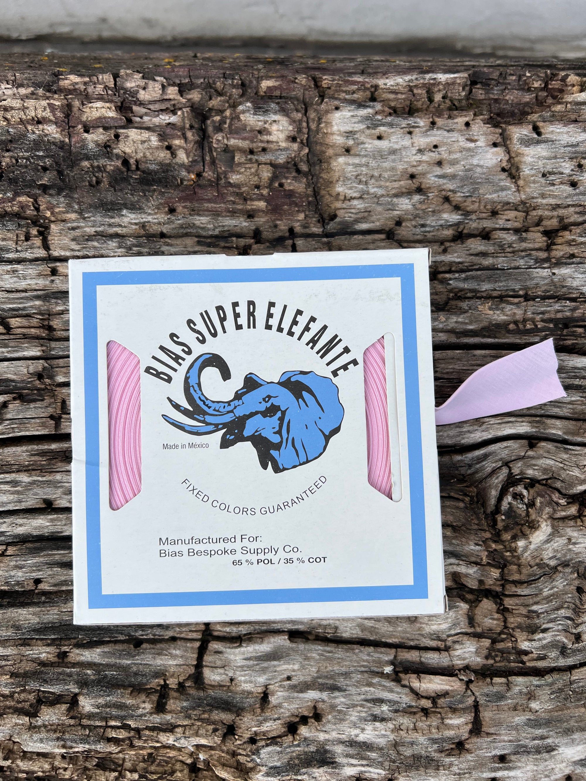 Bias Tape, Super Elefante, 1 inch, Single Fold (12 colorways), 1 yard