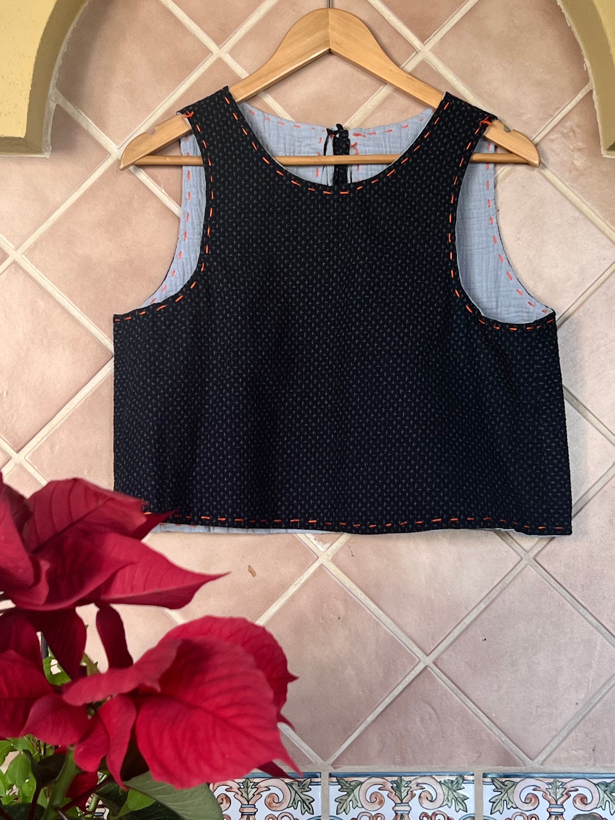 Matchy Matchy Sewing Club, Open Back Smock Top, Digital PDF Pattern
