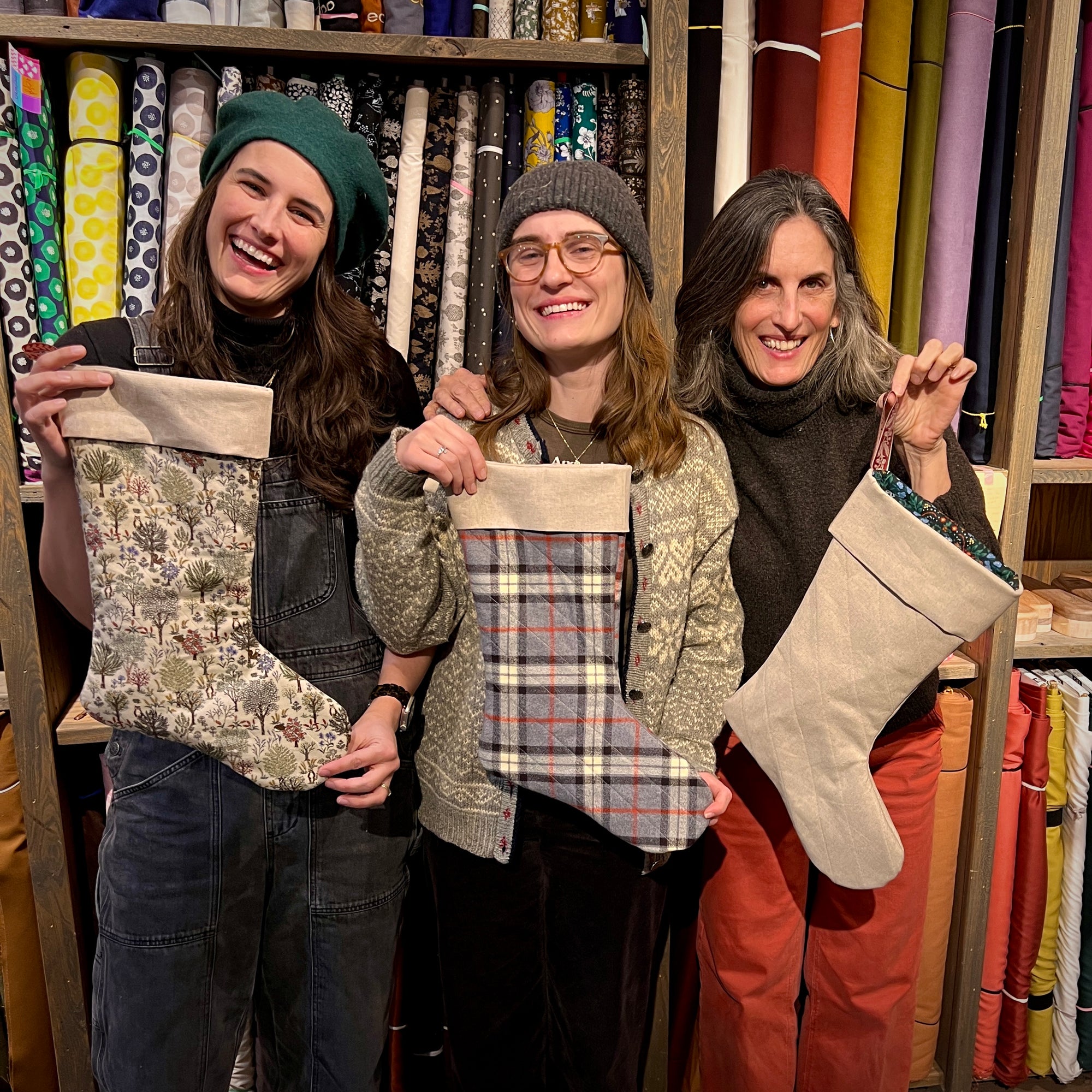 Class: Sew a Quilted Christmas Stocking with Sarah, Saturday December 6, 9AM-12PM