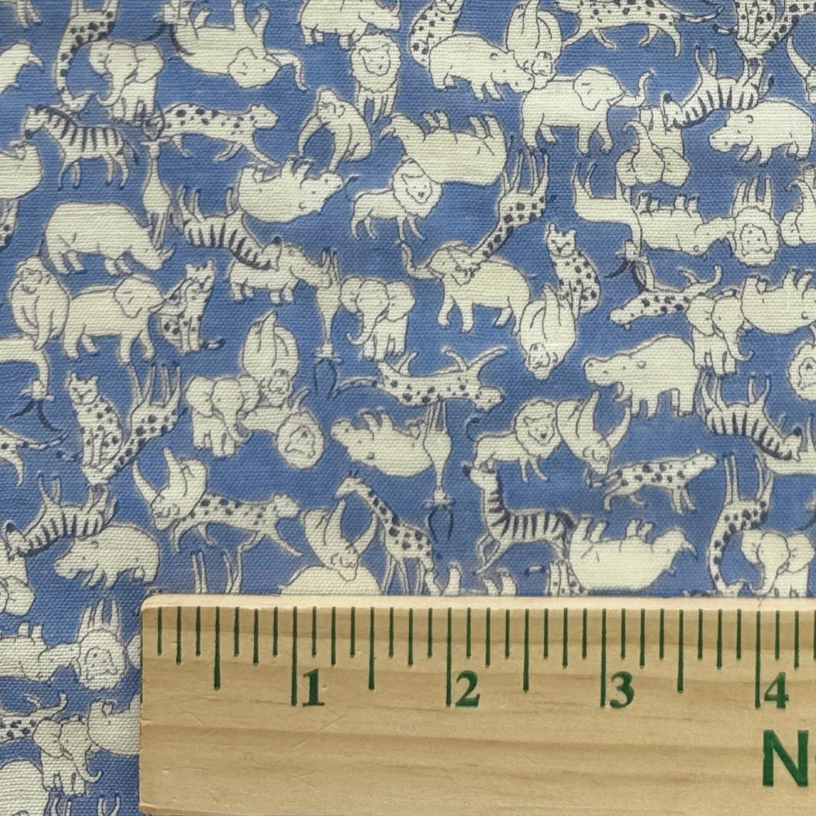 Organic Cotton Double Gauze, All the Animals, multiple color ways 1/4 yard