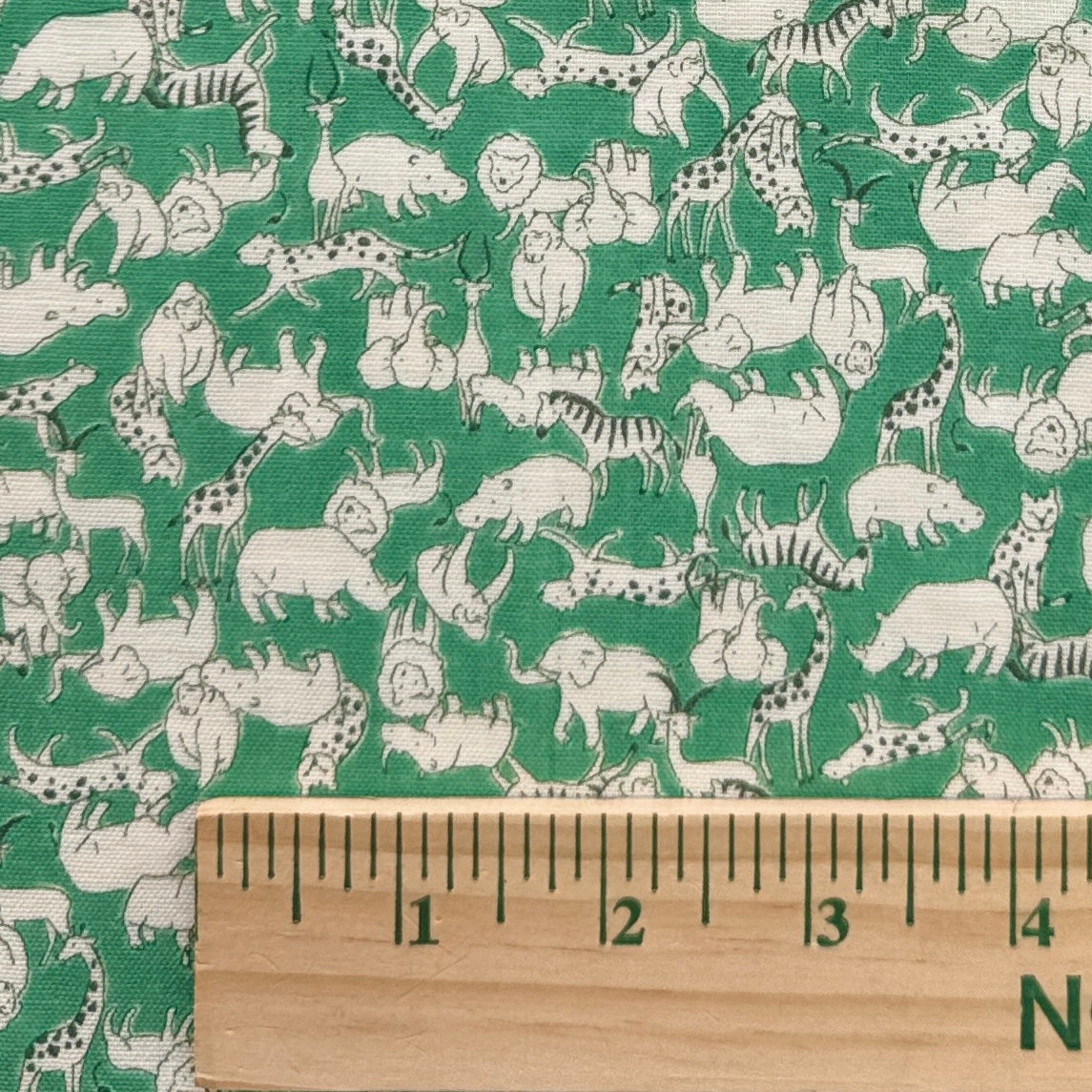 Organic Cotton Double Gauze, All the Animals, multiple color ways 1/4 yard