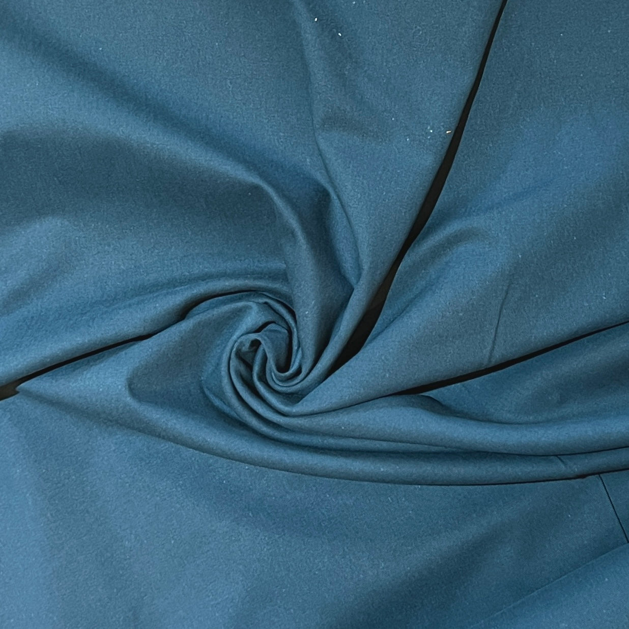 Designer Deadstock Fine Petrol Poplin, 1/4 yard