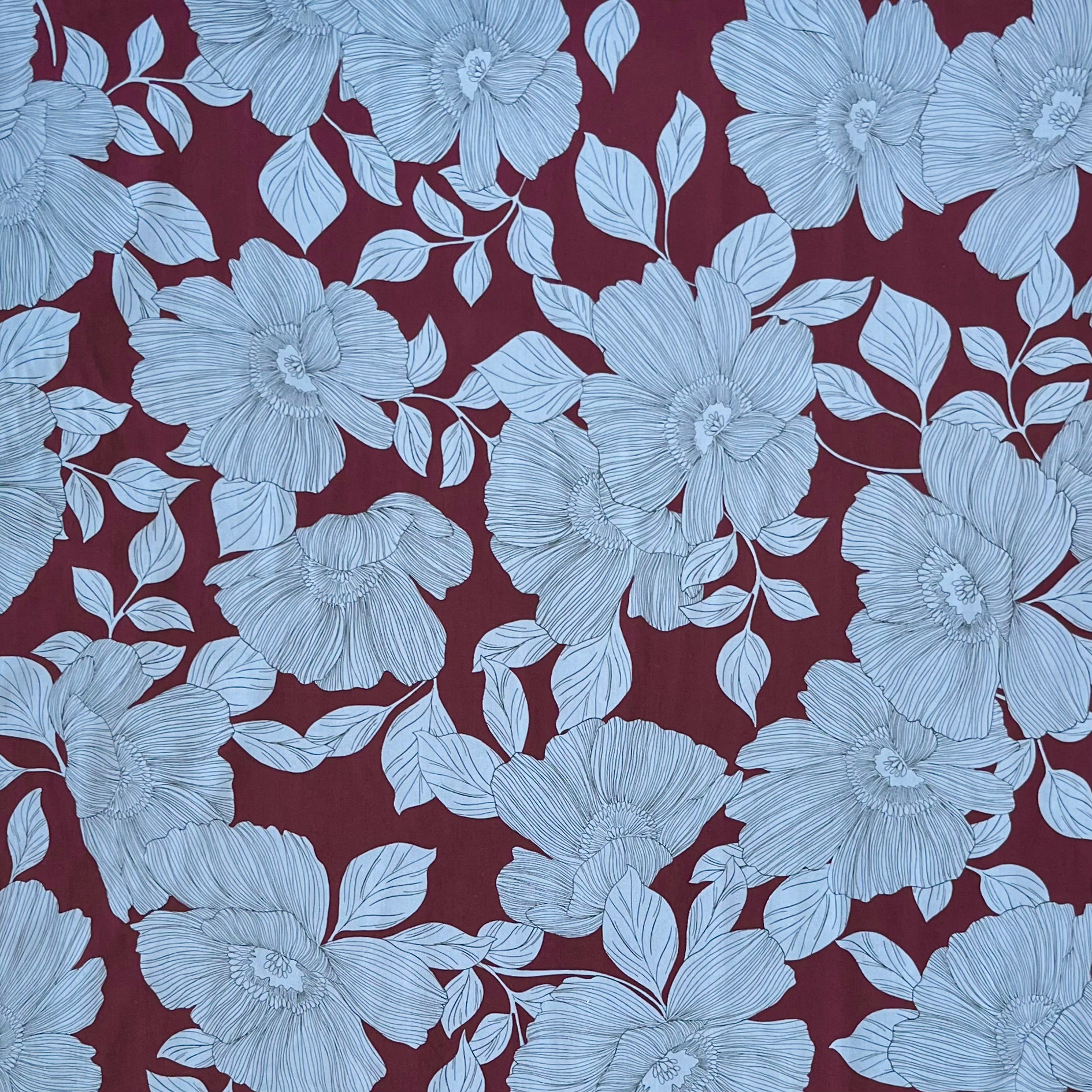 Hokkoh, Paper Poppies Cotton-Rayon Blend, multiple colorways, 1/4 yard