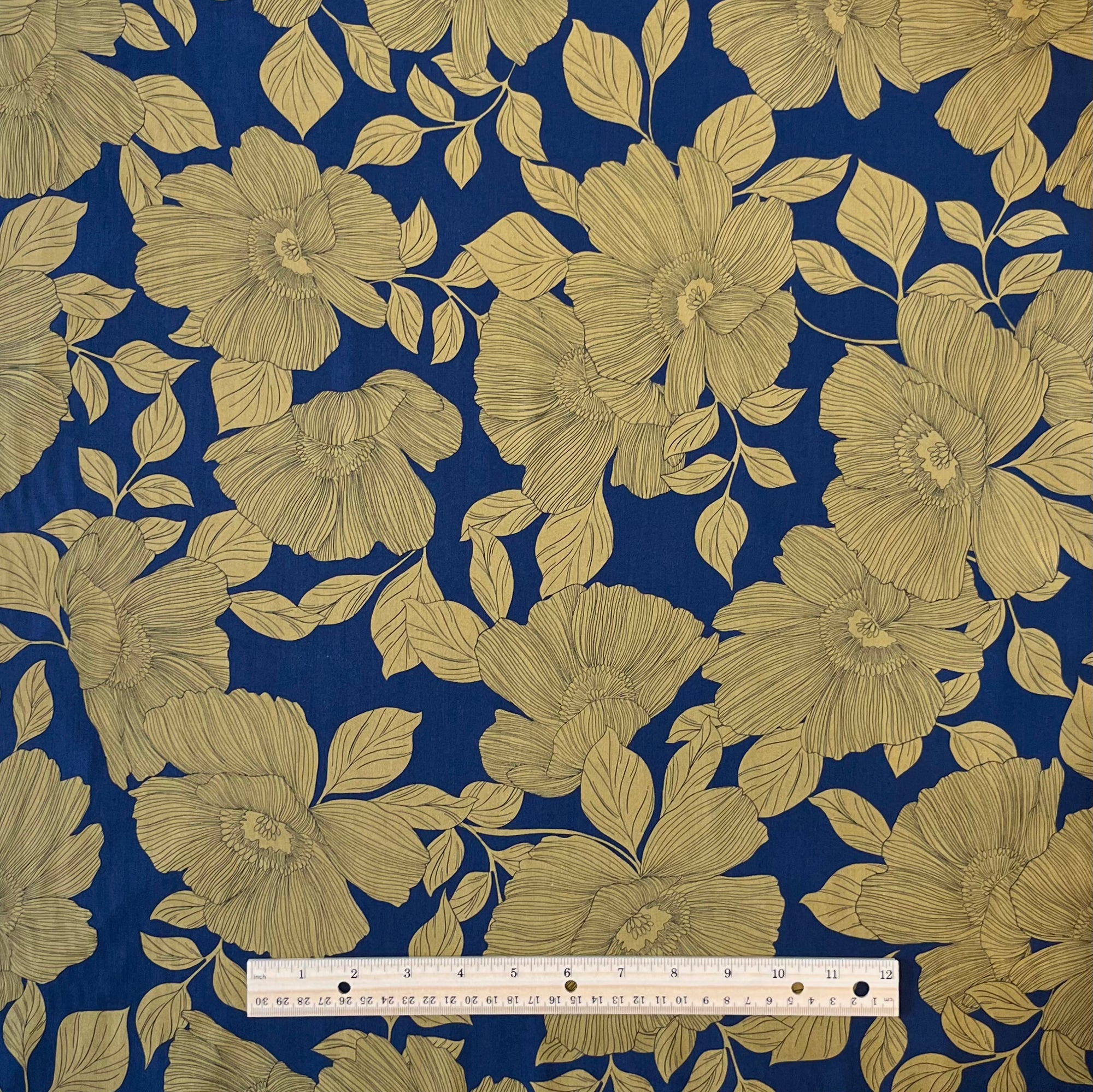 Hokkoh, Paper Poppies Cotton-Rayon Blend, multiple colorways, 1/4 yard