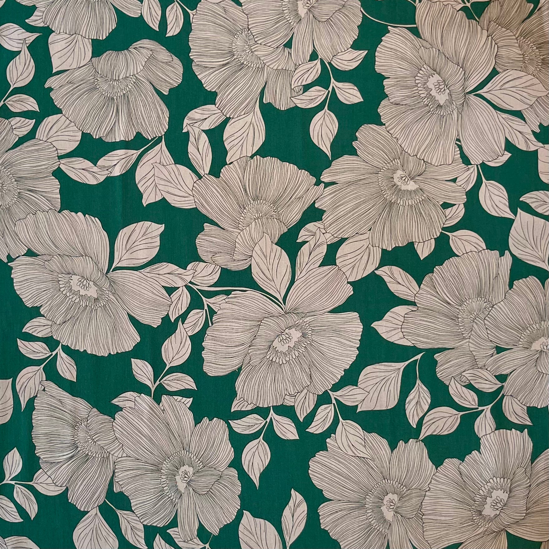 Hokkoh, Paper Poppies Cotton-Rayon Blend, multiple colorways, 1/4 yard
