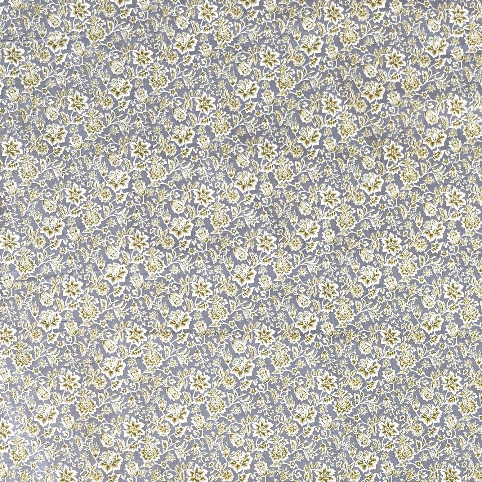 Hokkoh, Small Flower Toile Japanese Lawn, two colorways, 1/4 yard