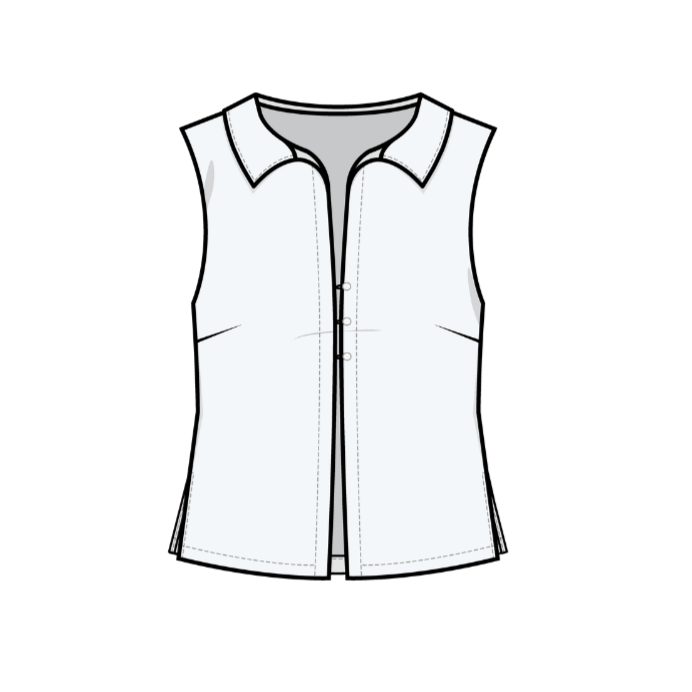 Puff and Pencil, Collared Blouse PDF Pattern