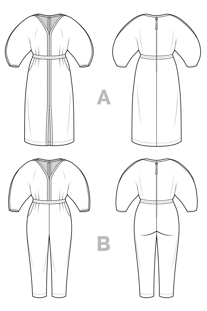 Closet Core Patterns, Jo Dress + Jumpsuit Pattern