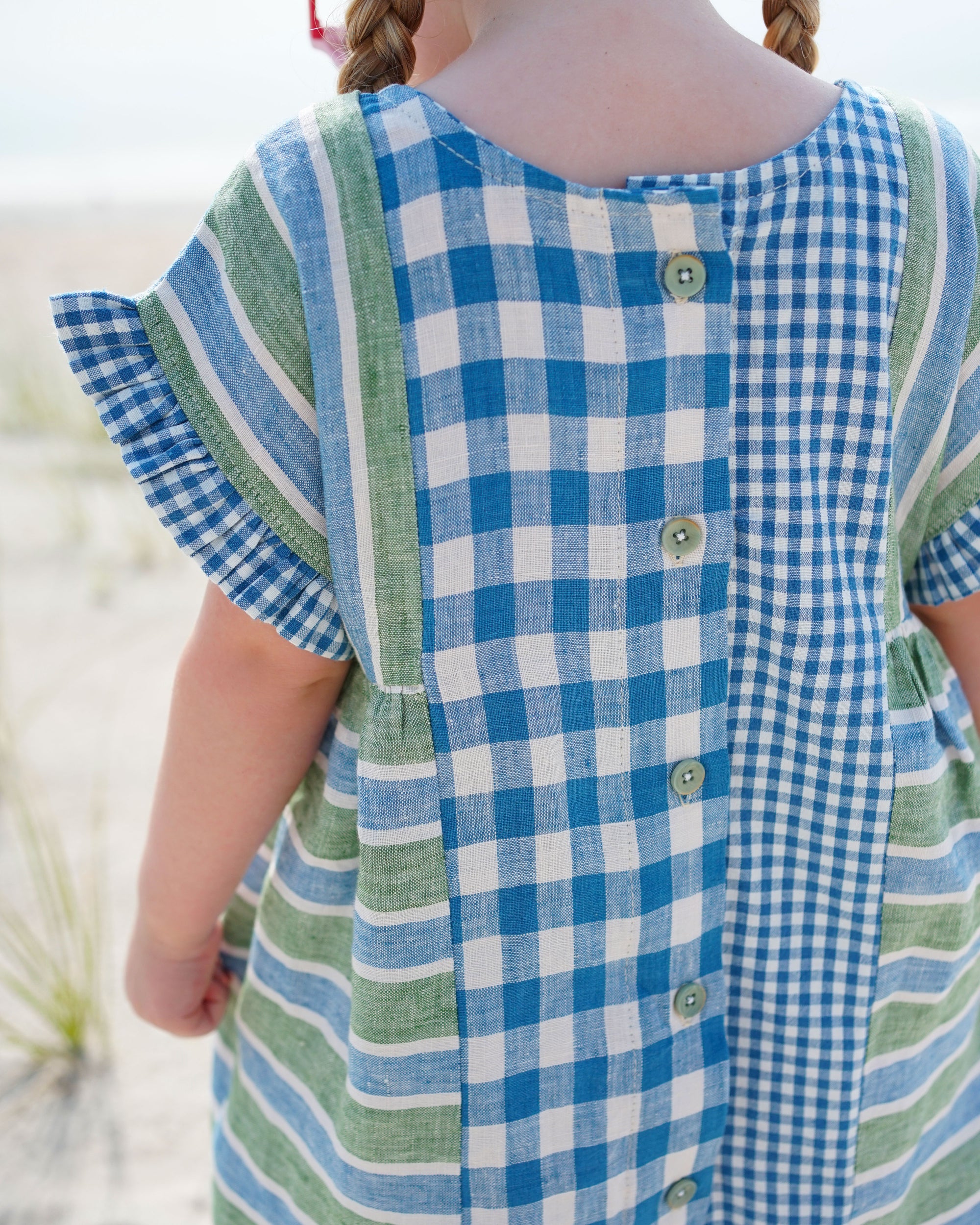 Matchy Matchy Sewing Club, Kids Collage Gather Dress Digital PDF Pattern