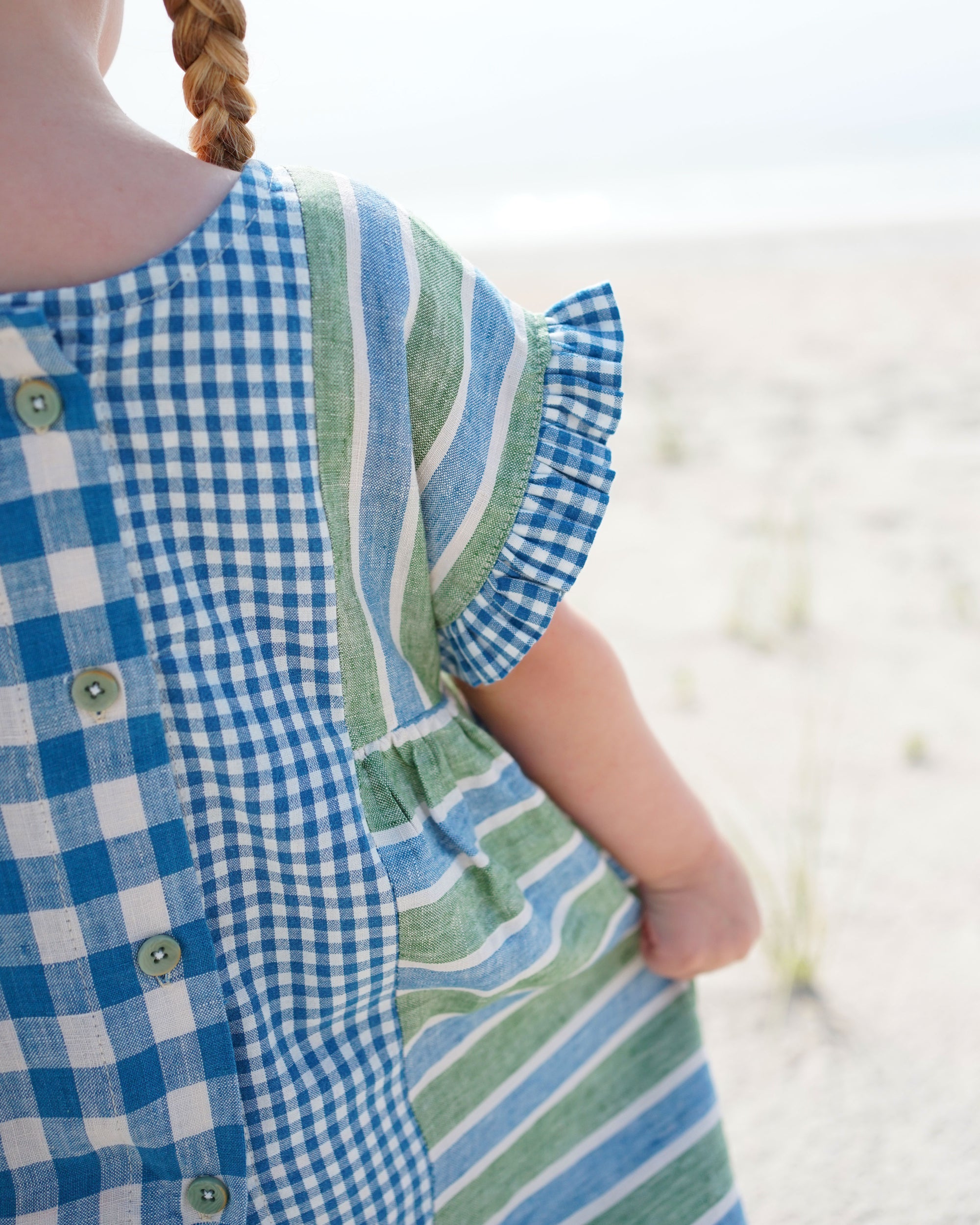 Matchy Matchy Sewing Club, Kids Collage Gather Dress Digital PDF Pattern