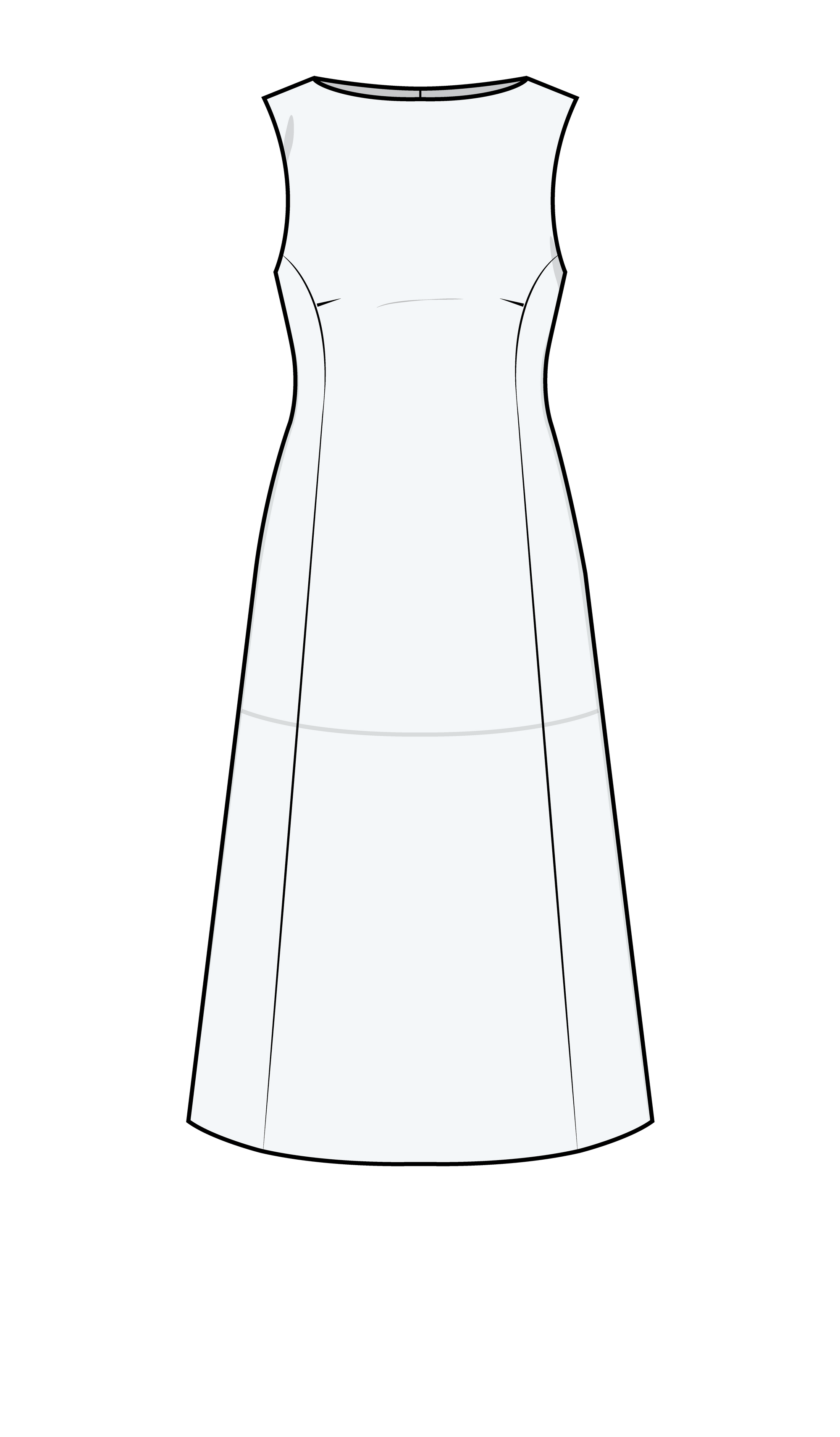 Puff and Pencil, Boatneck Dress PDF Pattern