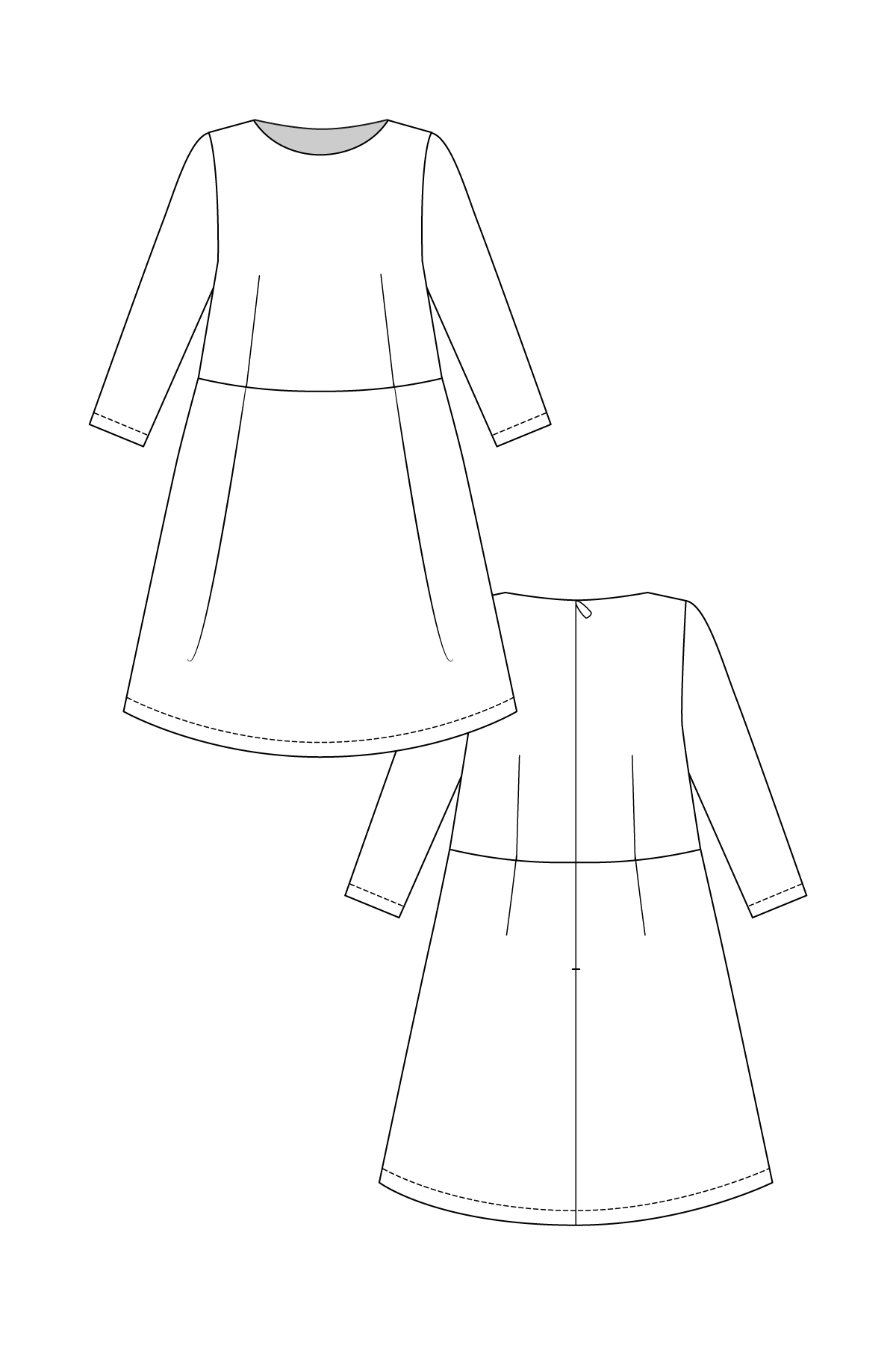 Named Clothing, Lexi A-line Dress, Digital PDF Pattern