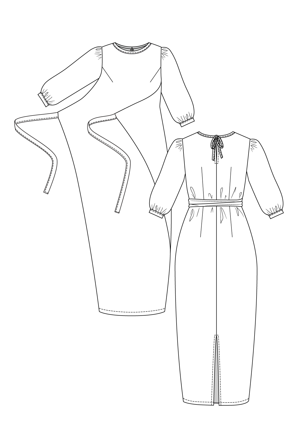 Named Clothing, Lilja Dress, Pinafore and Blouse, Digital PDF Pattern