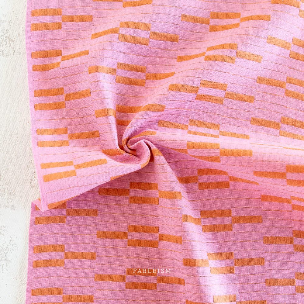 Fableism Lucky Loom, Southwest, Pink, 1/4 yard