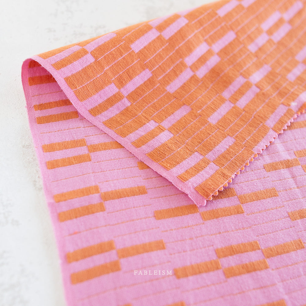 Fableism Lucky Loom, Southwest, Pink, 1/4 yard