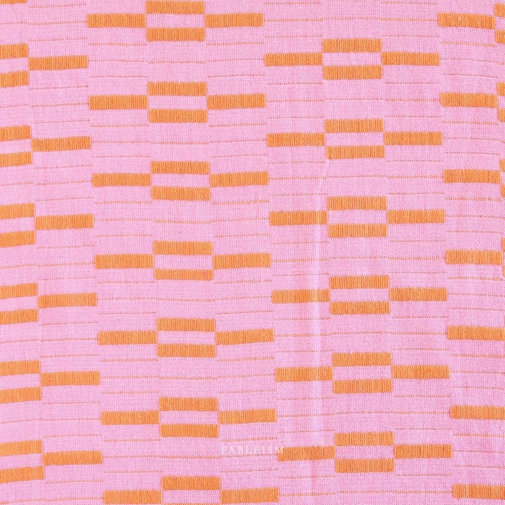 Fableism Lucky Loom, Southwest, Pink, 1/4 yard