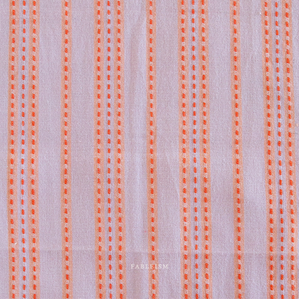 Fableism Lucky Loom, Stitch Stripe, Lavender, 1/4 yard