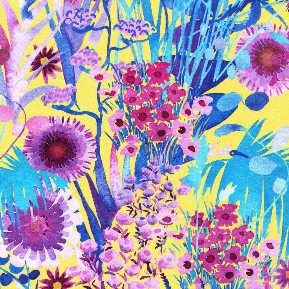 Liberty Tana Lawn Cotton Fabric- Tresco Summer Z,  1/4 yard