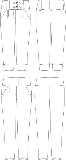 Thread Theory Women's Lazo Trousers PDF Pattern