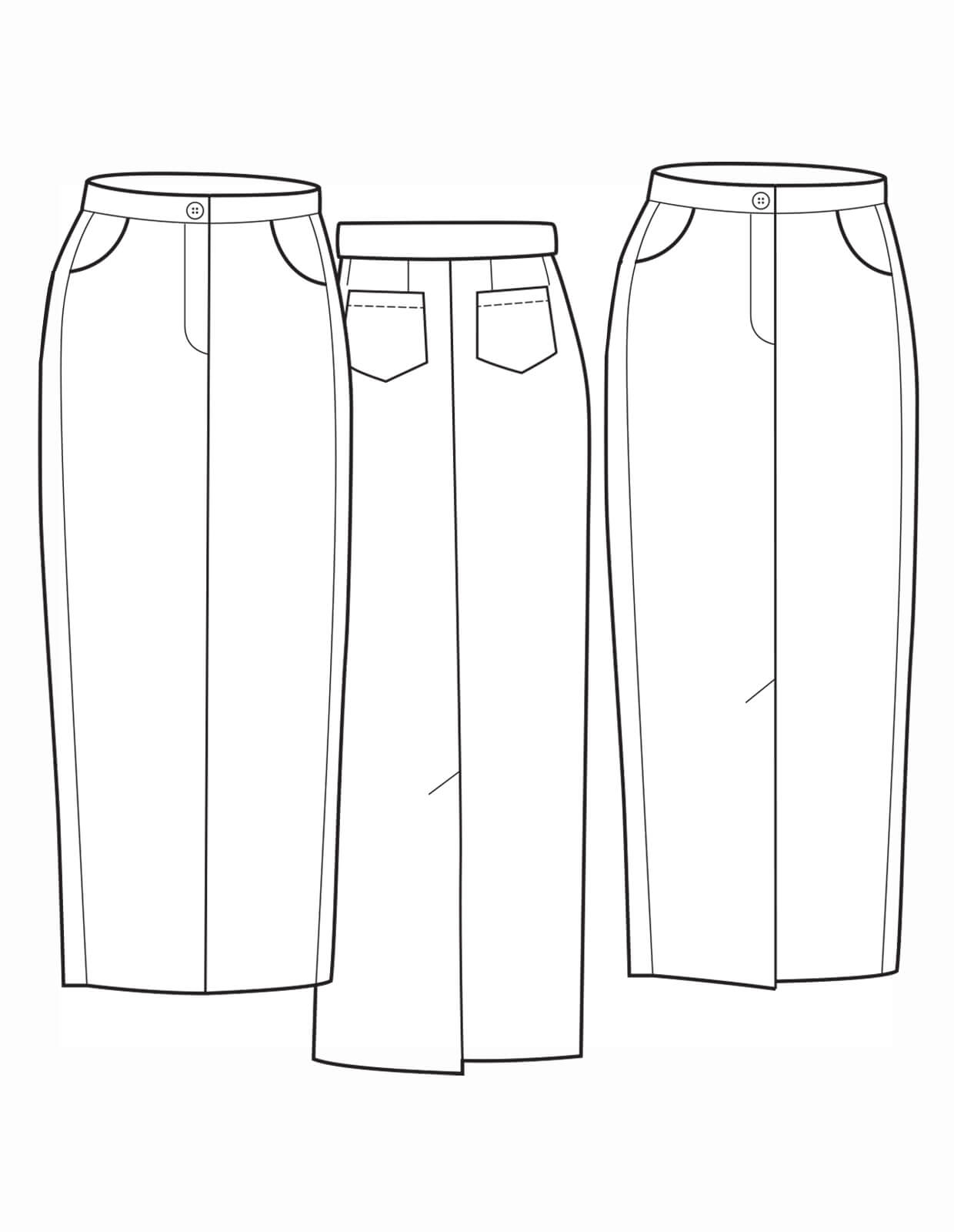 The Maker's Atelier 53, The Maxi Skirt PDF Pattern