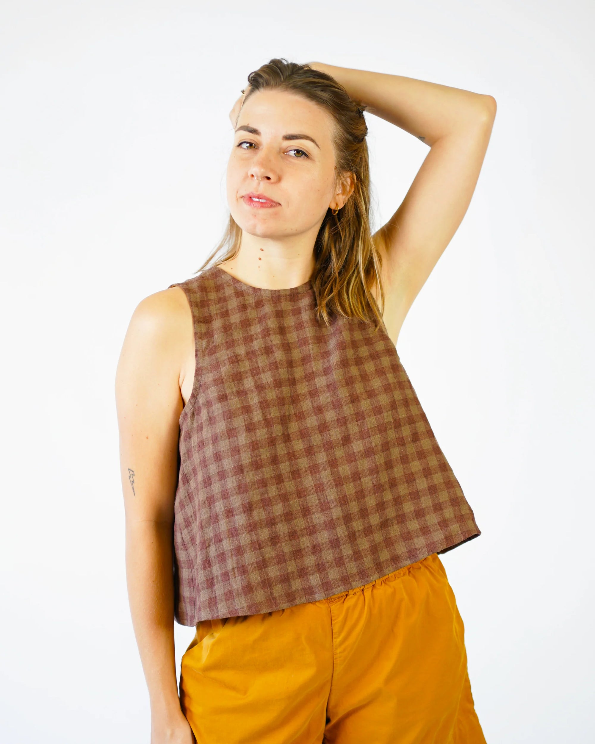 Matchy Matchy Sewing Club, Open Back Smock Top, Digital PDF Pattern