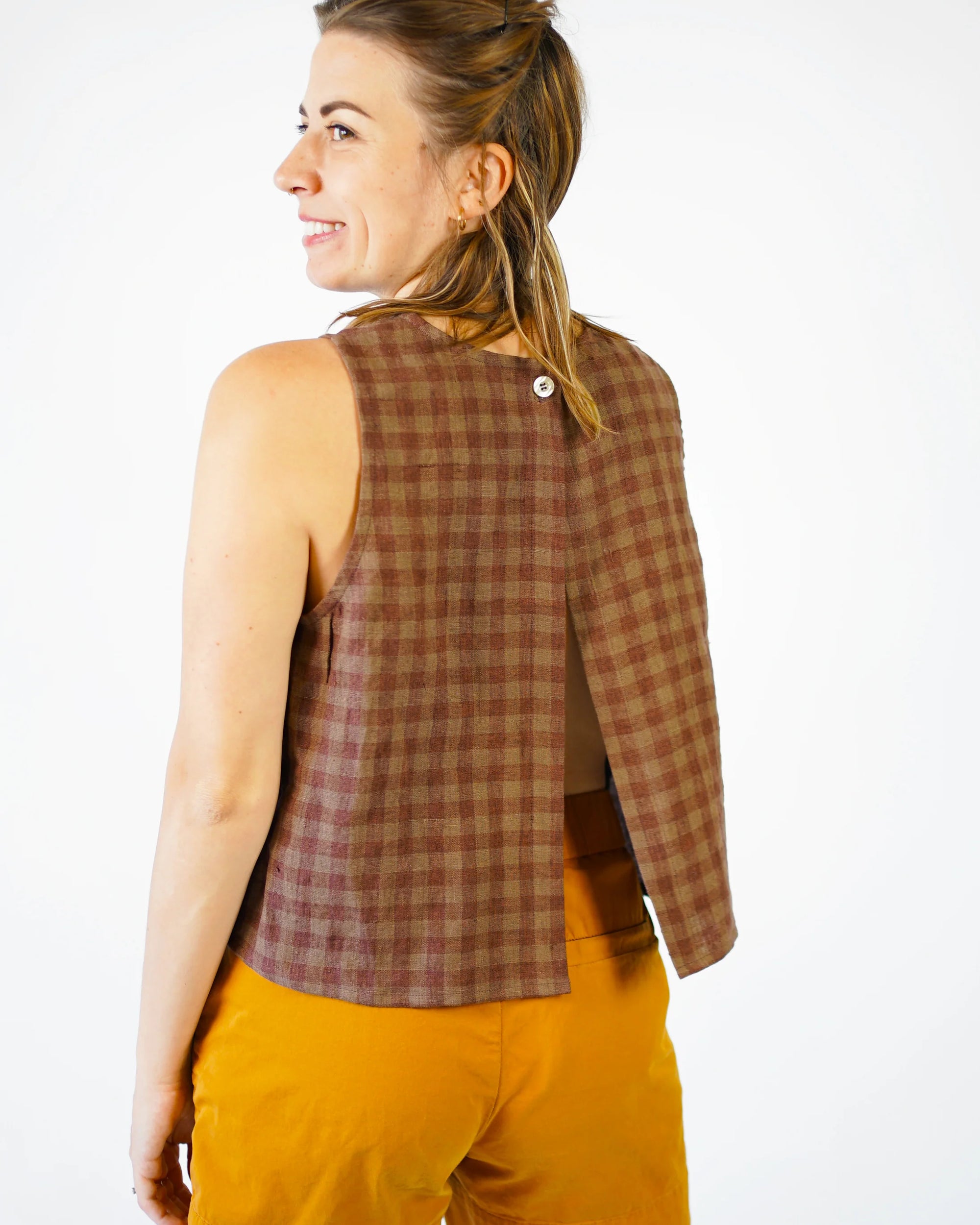 Matchy Matchy Sewing Club, Open Back Smock Top, Digital PDF Pattern