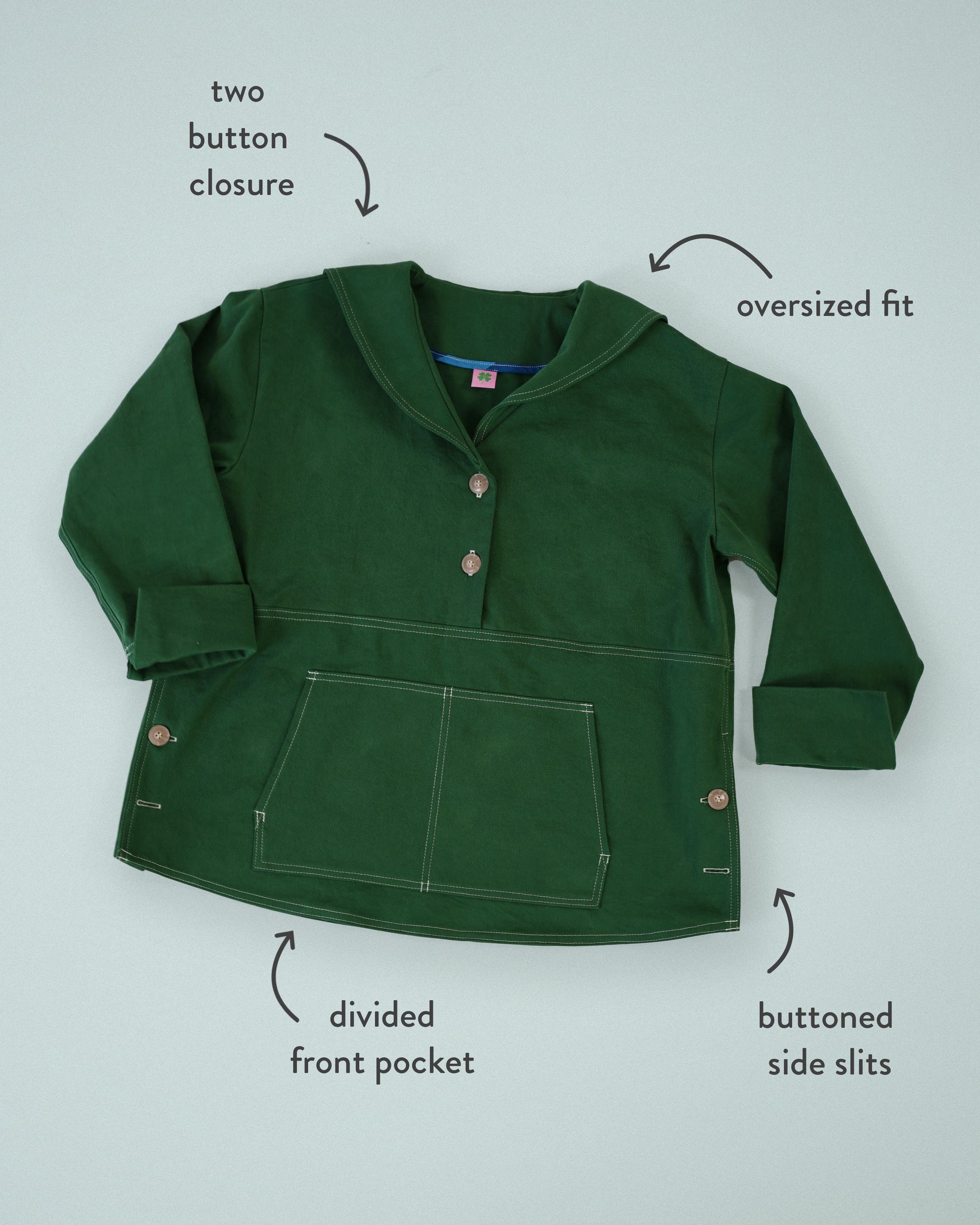 Matchy Matchy Sewing Club, On Deck Popover PDF Pattern (choose with or without printing)