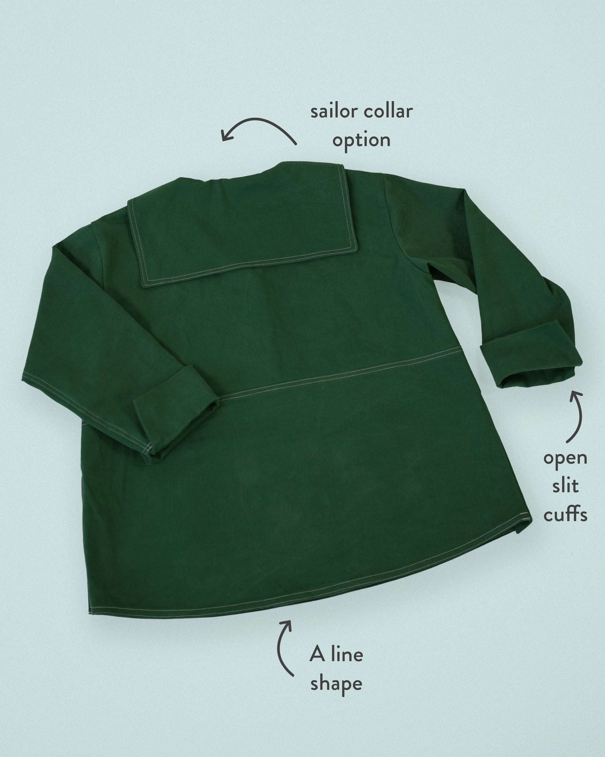 Matchy Matchy Sewing Club, On Deck Popover PDF Pattern (choose with or without printing)
