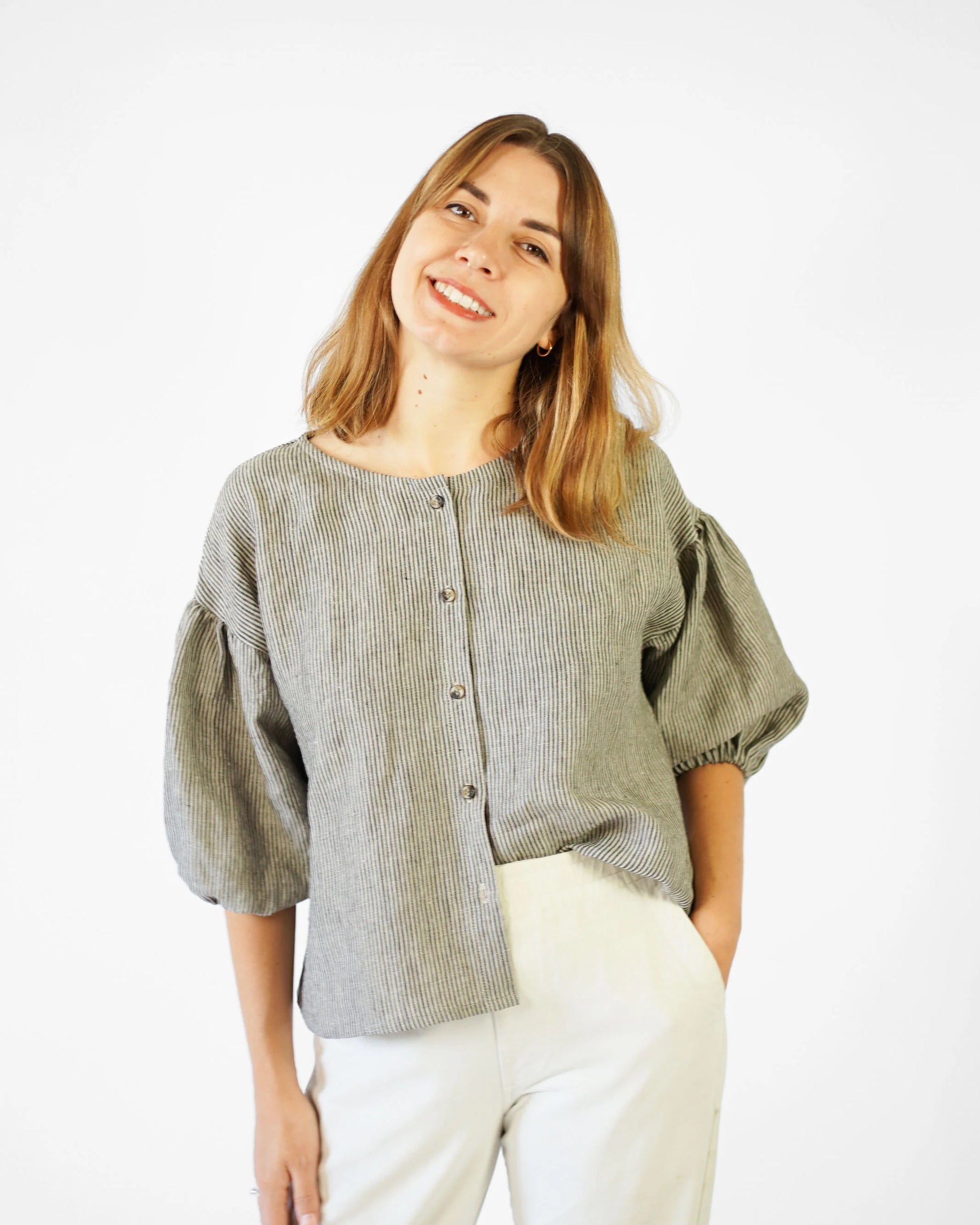 Matchy Matchy Sewing Club, Perfect Puff Sleeve Top, Digital PDF Pattern