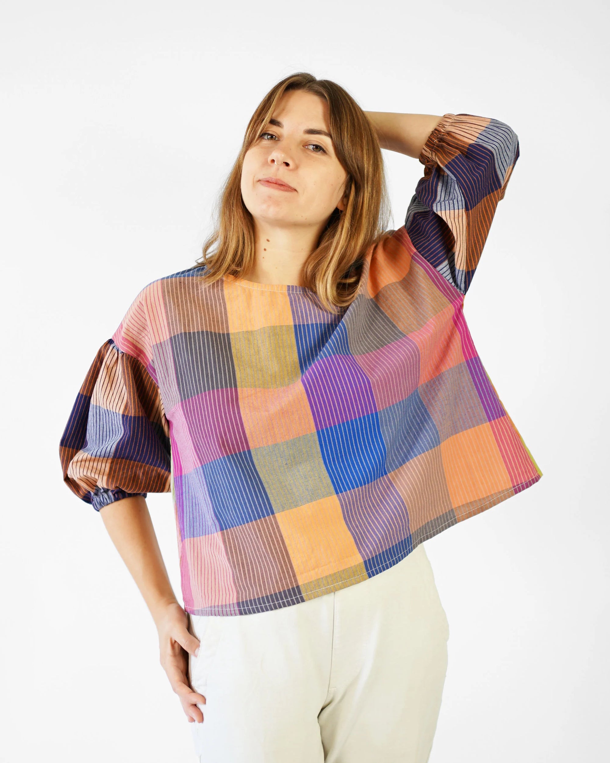 Matchy Matchy Sewing Club, Perfect Puff Sleeve Top, Digital PDF Pattern