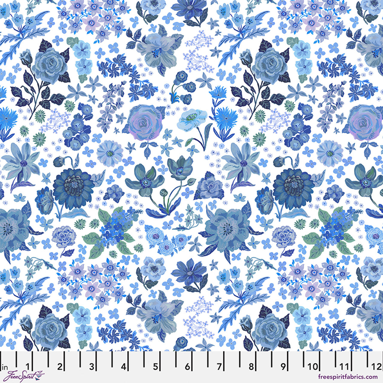 Natalie Lete, Pastoral Symphony, Blue Dreams, 1/4 yard, Pre-order Arriving soon