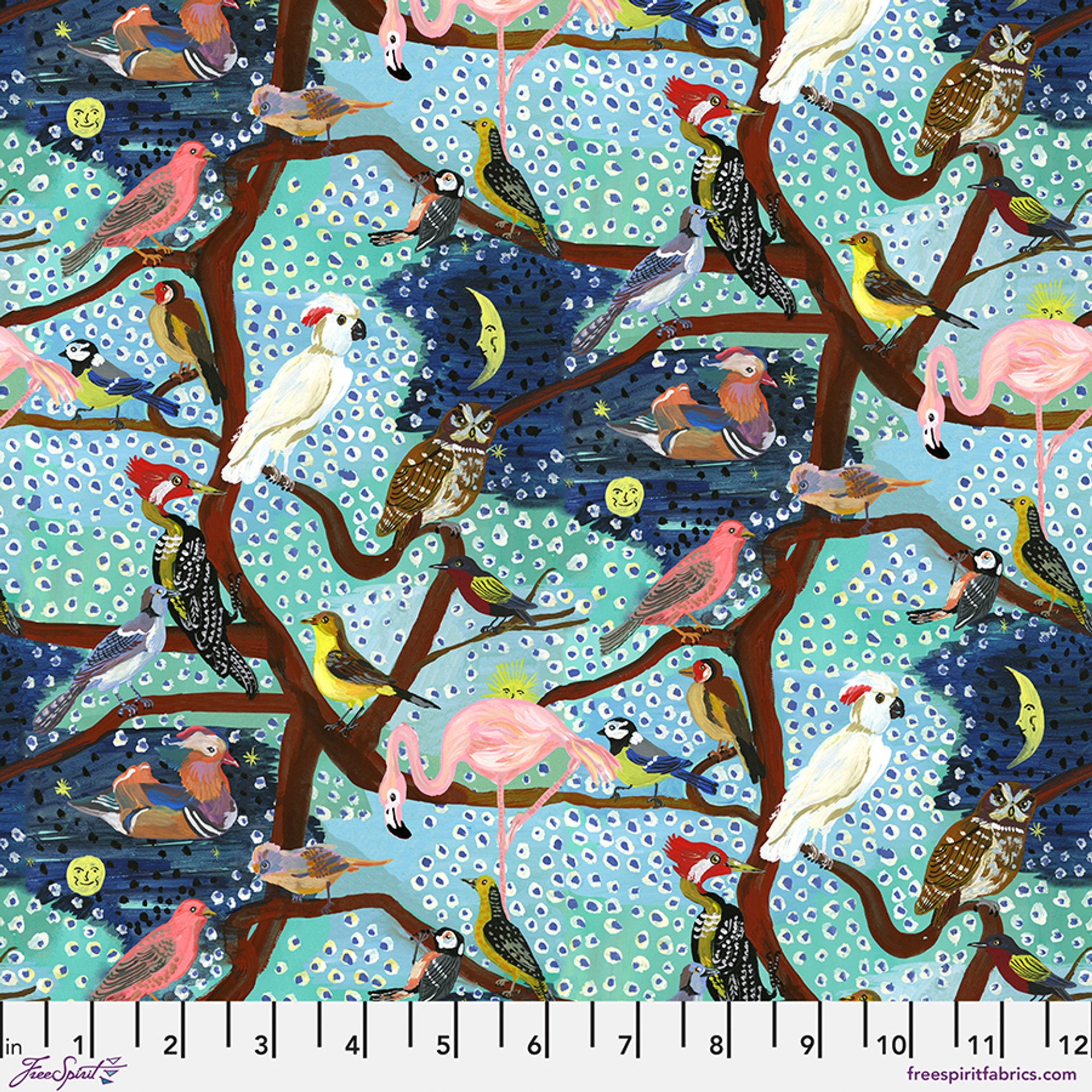 Natalie Lete, Pastoral Symphony, The Bird's Tree, 1/4 yard, Pre-order Arriving soon