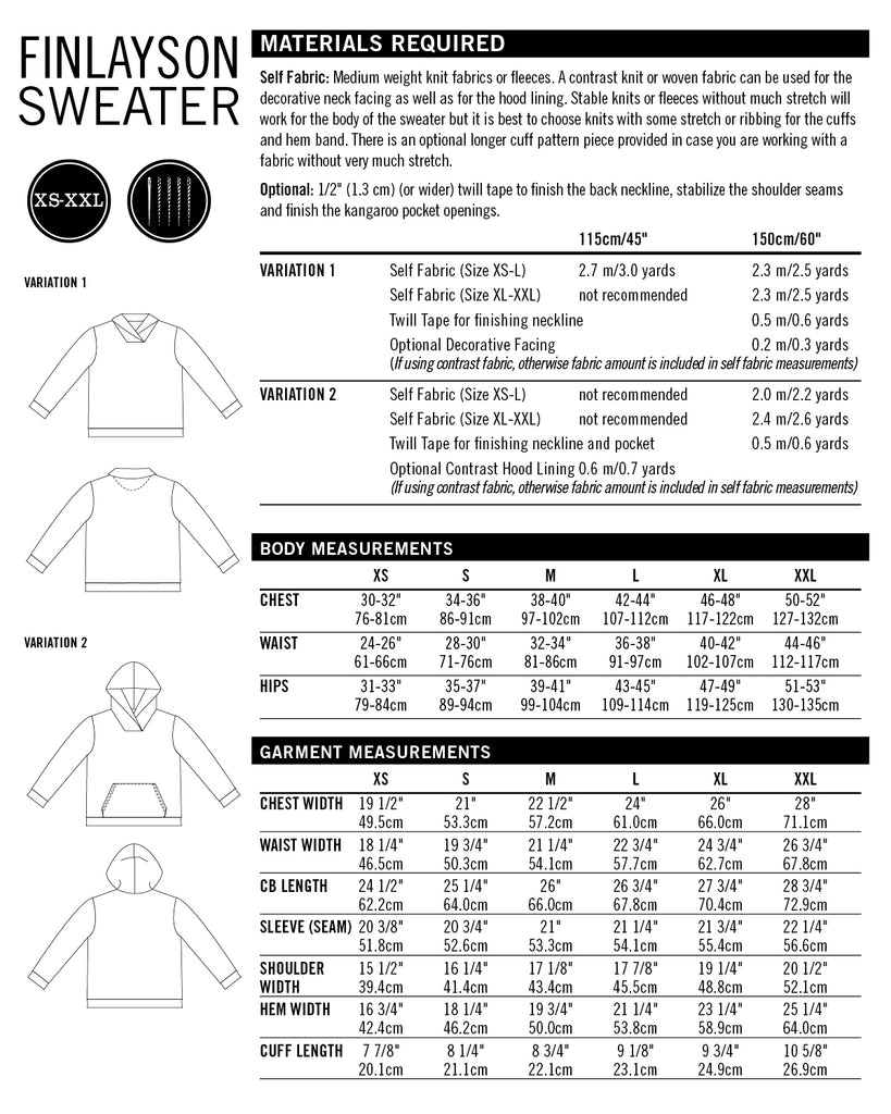Thread Theory Men's Finlayson Sweater PDF Pattern