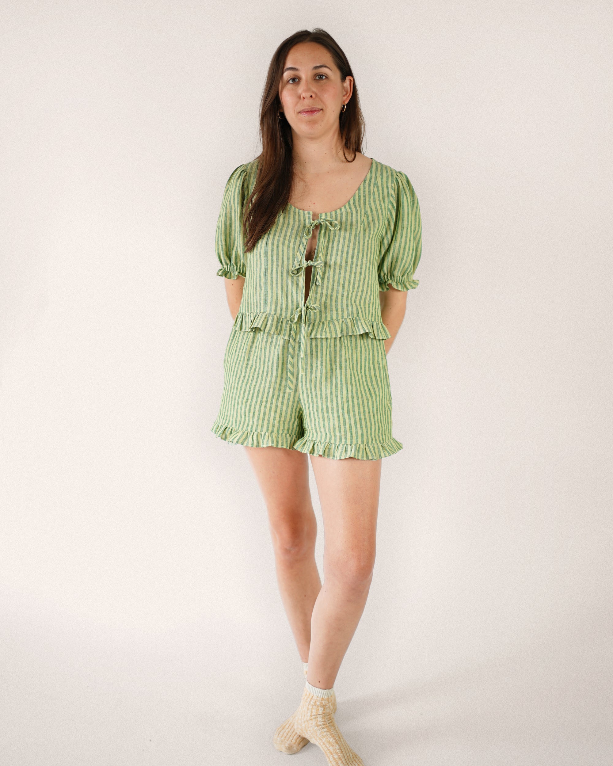 Matchy Matchy Sewing Club, Ruffle Brunch Set PDF Pattern (with or without printing)