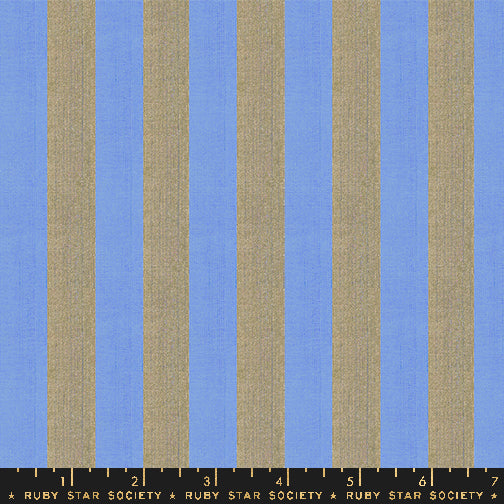 Ruby Star Society, Ooh Lucky Lucky Warp and Weft Wovens, Clothesline Stripe, golden or turquoise, 1/4 yard
