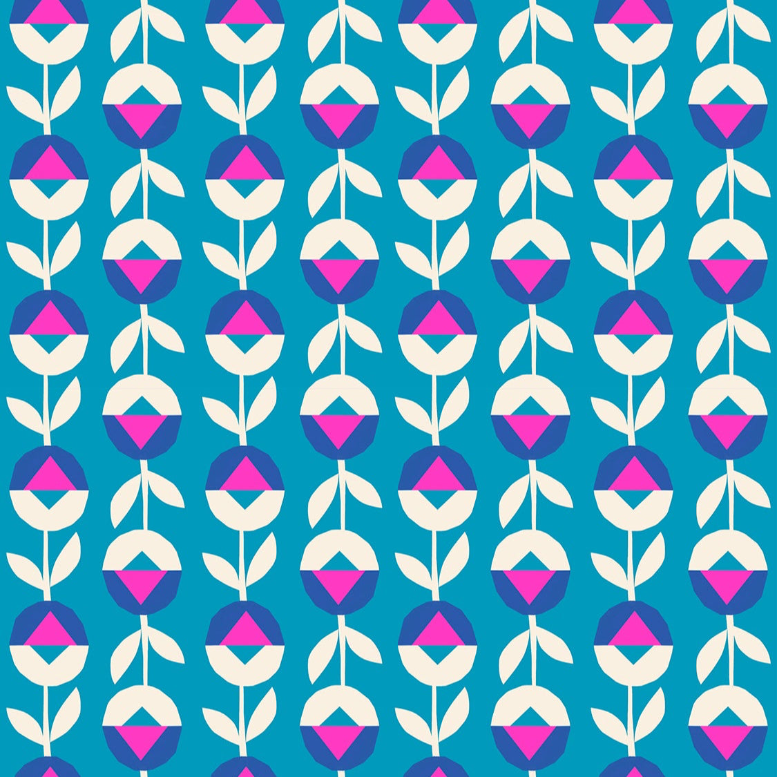 Ruby Star, Eye Candy "Flower Chain", Cotton Fabric, multiple colorways, 1/4 yard
