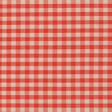 Crawford Shirting, Checks (multiple sizes), Terracotta, 1/4 yard