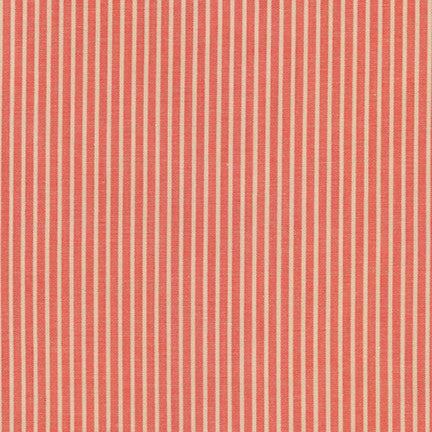 Crawford Shirting, Checks or stripes, Terracotta, 1/4 yard