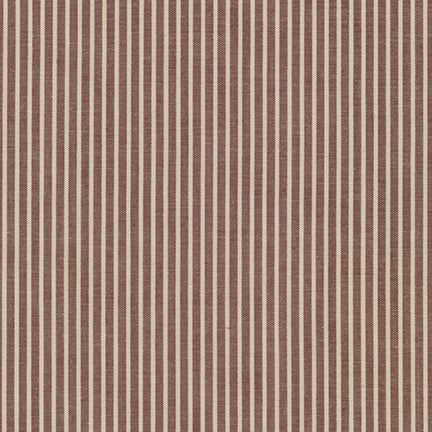 Crawford Shirting, Checks or Stripes (multiple sizes), Brown, 1/4 yard