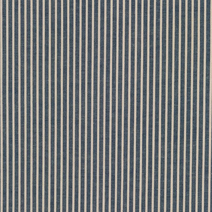 Crawford Shirting, Checks or stripes, navy, 1/4 yard