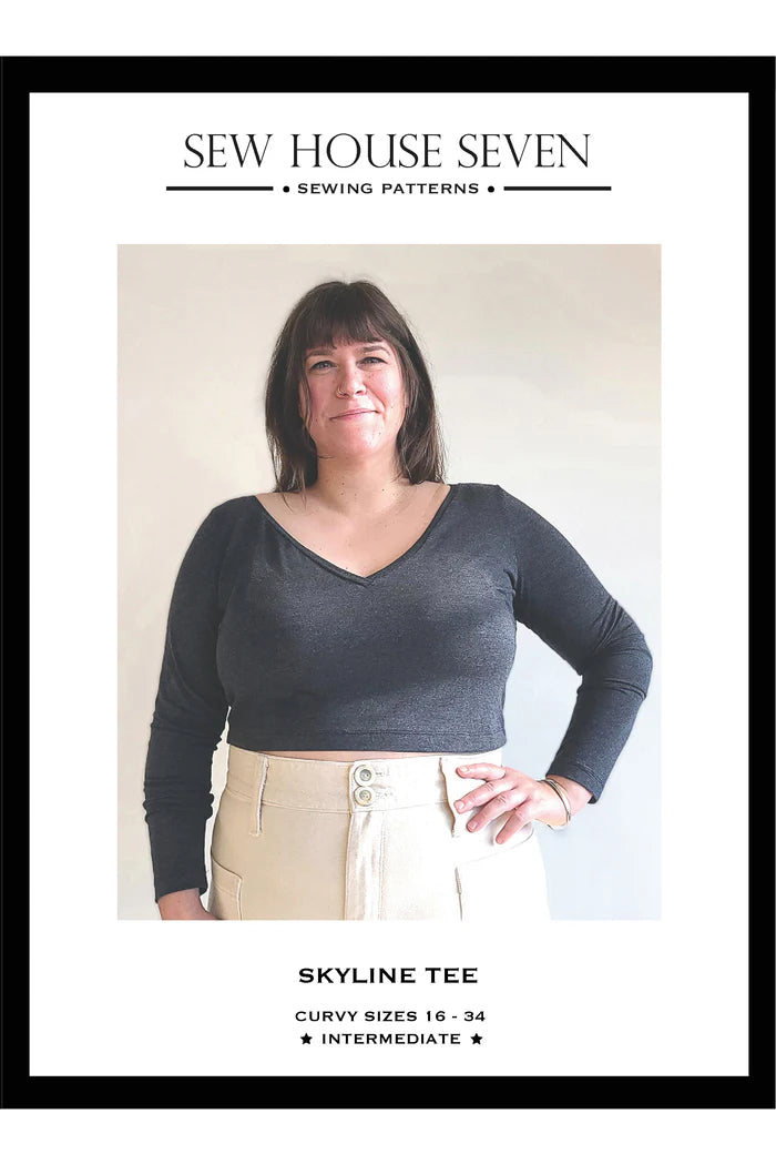 Sew House Seven Skyline Tee Paper Pattern (Standard and Curvy Sizes)
