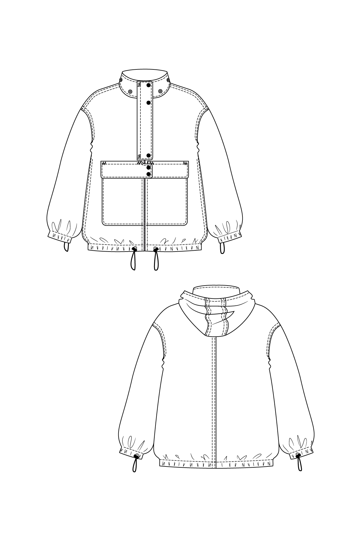 Named Clothing, Sirkka Hooded Jacket, Paper Pattern